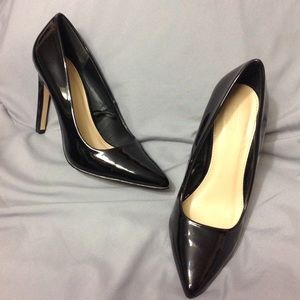 Forever 21 black shiny heels